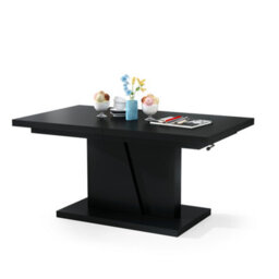 Heze Furniture Gala 2 In 1 Extending Coffee / Dining Table - Black - thumbnail 6