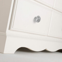 Statement Furniture Romance Antique White 3 Over 4 Chest Of Drawers With Crystal Handles - thumbnail 8