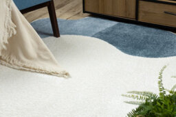RugsX Carpet Fusion 5710 White Navy Shape - Abstraction, Modern, Abstract, Irregular 160X220 Cm - thumbnail 5