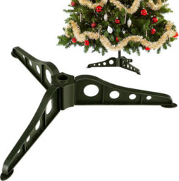 Replacet Christmas Tree Stand For Artificial Trees, Mini Artificial Christmas Her Rotating Stand Plastic Fake Xmas Base For - thumbnail 1