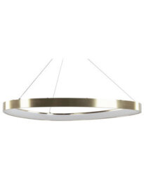 Wyld and Coco Round Pendant Lamp Gold With Integrated Led, Aluminium And Steel, Large (61Cm, Drop 180Cm) - thumbnail 1
