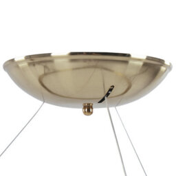 Wyld and Coco Round Pendant Lamp Gold With Integrated Led, Aluminium And Steel, Large (61Cm, Drop 180Cm) - thumbnail 7