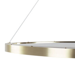 Wyld and Coco Round Pendant Lamp Gold With Integrated Led, Aluminium And Steel, Large (61Cm, Drop 180Cm) - thumbnail 6