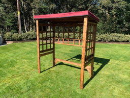 Charles Taylor Trading Regular Universal Shelter - Redwood - L92 X W172 X H194 - Burgundy - thumbnail 2