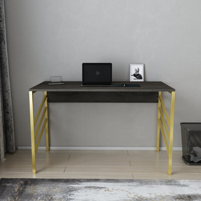 Decorotika Josephine Study Desk Writing Desk Gold Wenge - image 1