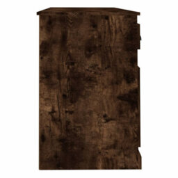 Berkfield Desk With Cabinet Smoked Oak Engineered Wood - thumbnail 7