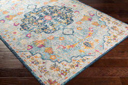 Livabliss Floransa-Vintage Blue Beige Yellow Pink Traditional Boho Living Dining Bedroom Rug 80 X 220 Cm Easy Care, Non Shedding - thumbnail 6