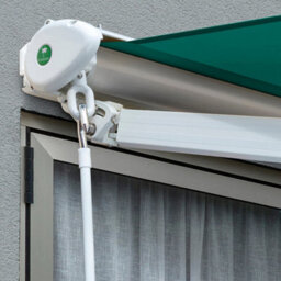 Primrose Awnings 2.0M X 1.5M Retractable Manual Half Cassette Green Awning Outdoor Patio Canopy - thumbnail 4