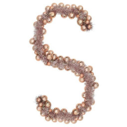 Vidaxl Christmas Ball Garland Rose Gold 186 Cm Polystyrene - thumbnail 2
