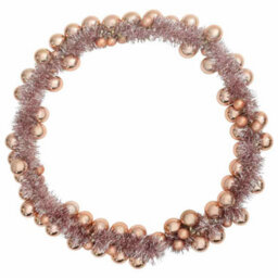 Vidaxl Christmas Ball Garland Rose Gold 186 Cm Polystyrene - thumbnail 5