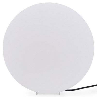 Blooma Vancouver Fixed Matt White Mains-Powered Halogen Outdoor Ball Lantern (Dia)60Cm