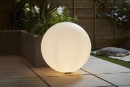 Blooma Vancouver Fixed Matt White Mains-Powered Halogen Outdoor Ball Lantern (Dia)60Cm - thumbnail 5