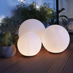Blooma Vancouver Fixed Matt White Mains-Powered Halogen Outdoor Ball Lantern (Dia)60Cm - thumbnail 3