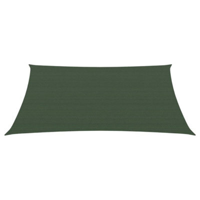 Berkfield Sunshade Sail 160 G/m2 Dark Green 3/4X3 M Hdpe - image 1