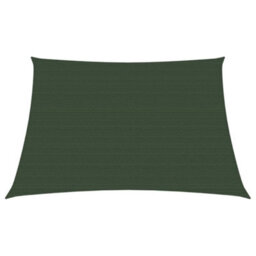 Berkfield Sunshade Sail 160 G/m2 Dark Green 3/4X3 M Hdpe - thumbnail 2
