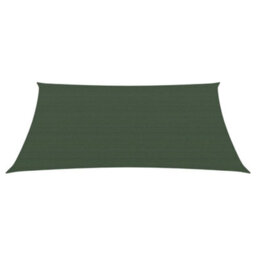 Berkfield Sunshade Sail 160 G/m2 Dark Green 3/4X3 M Hdpe - thumbnail 1