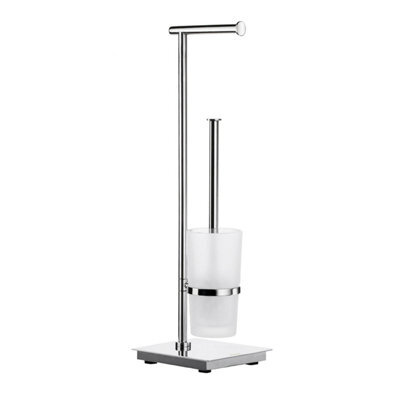 Smedbo Steel Toilet Roll Holder, Toilet Brush And Container