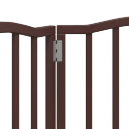 Walplus Brown Oak Dog Gate Foldable 3 Panels 150Cm Poplar Wood - thumbnail 8