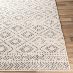 Livabliss Sunderland-Global Grey White Boho Living Dining Bedroom Rug 140 X 200 Cm Easy Care, Non Shedding - thumbnail 5