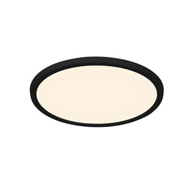 Nordlux Oja Plastic Ceiling Light 25,000 Hrs Black,mains Led - image 1