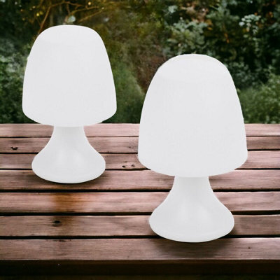 Urbn-Living Urbnliving Height 19Cm 2 Pcs Led Warm White Mini Table Lamp Battery Power Light Home Office Study Decor - image 1