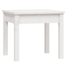 Walplus Garden Bench White 50X44X45 Cm Solid Wood Pine - thumbnail 2