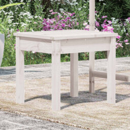 Walplus Garden Bench White 50X44X45 Cm Solid Wood Pine - thumbnail 3