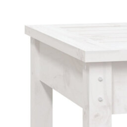 Walplus Garden Bench White 50X44X45 Cm Solid Wood Pine - thumbnail 6