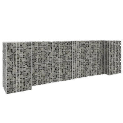 Berkfield H-Shaped Gabion Planter Steel Wire 260X40X80 Cm - image 1