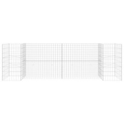 Berkfield H-Shaped Gabion Planter Steel Wire 260X40X80 Cm - thumbnail 3