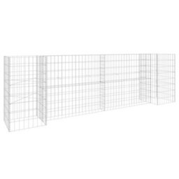 Berkfield H-Shaped Gabion Planter Steel Wire 260X40X80 Cm - thumbnail 2
