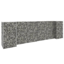 Berkfield H-Shaped Gabion Planter Steel Wire 260X40X80 Cm - thumbnail 1