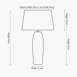 Pacific Lifestyle Cream Texture Ceramic Table Lamp With Face Detail - thumbnail 9