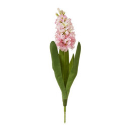 Wyld Haus Set Of 3 Pink Artificial Hyacinth Stems - Realistic Silk Flowers For Home Décor
