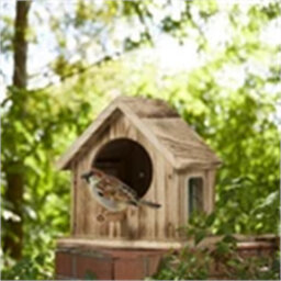 Wood Color-Hanging Wooden Bird House Feeder Garden Feeding Station Outdoor Bird Supplies - thumbnail 4