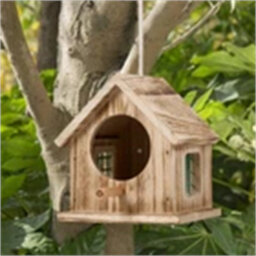 Wood Color-Hanging Wooden Bird House Feeder Garden Feeding Station Outdoor Bird Supplies - thumbnail 5