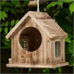 Wood Color-Hanging Wooden Bird House Feeder Garden Feeding Station Outdoor Bird Supplies - thumbnail 6