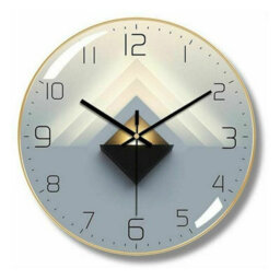 1 Pack Modern Silent Wall Clock, 30Cm Diameter Round Digital Quartz (Black) - thumbnail 4