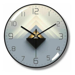 1 Pack Modern Silent Wall Clock, 30Cm Diameter Round Digital Quartz (Black) - thumbnail 3