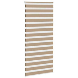 Berkfield Modern Zebra Blind Sand Brown 115X200 Cm Fabric Width 110.9 Cm Polyester - thumbnail 3