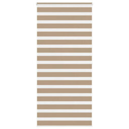 Berkfield Modern Zebra Blind Sand Brown 115X200 Cm Fabric Width 110.9 Cm Polyester - thumbnail 2