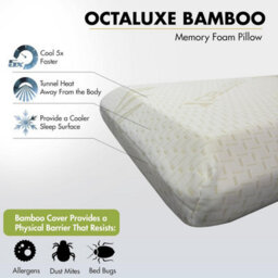istyle mode 2X Bamboo Cover Visco Memory Foam Pillow - thumbnail 3