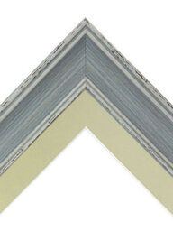 Frames By Post Scandi Distressed Blue Frame With Light Grey Mount For Image Size 6 X 4 Inch - thumbnail 3