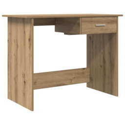 Berkfield Desk With Drawer Artisan Oak 100 X 50 X 76 Cm Engineered Wood - thumbnail 2