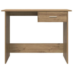 Berkfield Desk With Drawer Artisan Oak 100 X 50 X 76 Cm Engineered Wood - thumbnail 6
