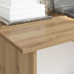 Berkfield Desk With Drawer Artisan Oak 100 X 50 X 76 Cm Engineered Wood - thumbnail 4