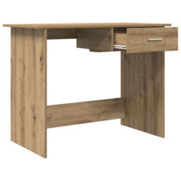 Berkfield Desk With Drawer Artisan Oak 100 X 50 X 76 Cm Engineered Wood - thumbnail 5