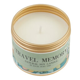 Living And Home Long-Lasting Fuzzy Kiwi Fruit Scented Soy Wax Candle In Travel-Ready Aluminum Tin With Lead-Free Cotton Wick - thumbnail 5