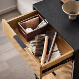 Sobuy Hfsr03-Sch,shoe Bench With 1 Drawer Black 60.1X40.1X111.5Black,w60.1Xd40.1Xh111.5 - thumbnail 5