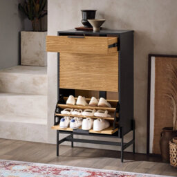 Sobuy Hfsr03-Sch,shoe Bench With 1 Drawer Black 60.1X40.1X111.5Black,w60.1Xd40.1Xh111.5 - thumbnail 2
